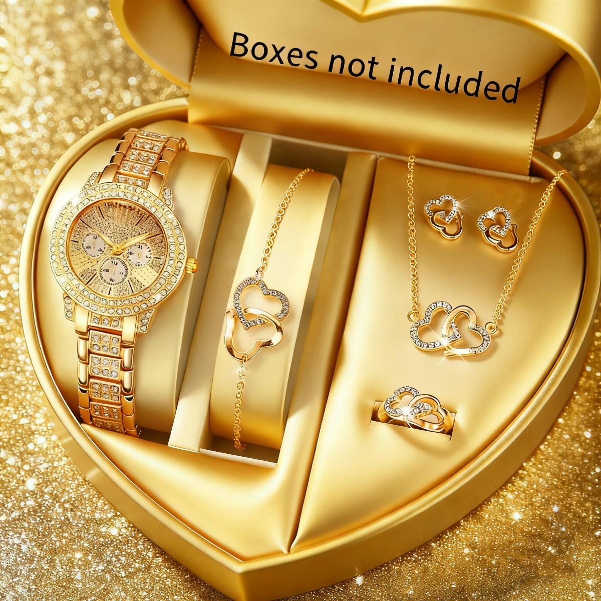 Luxury Watch Display Case - 6 SZTUK Luksusowy Zestaw Biżuterii z