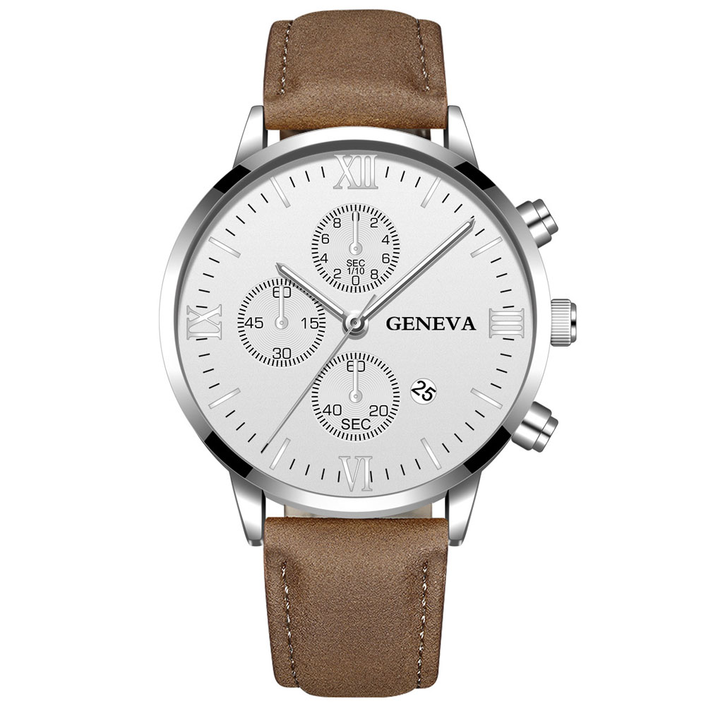 Luxury Watch Holder For Men - Genewa moda męska data koperta ze