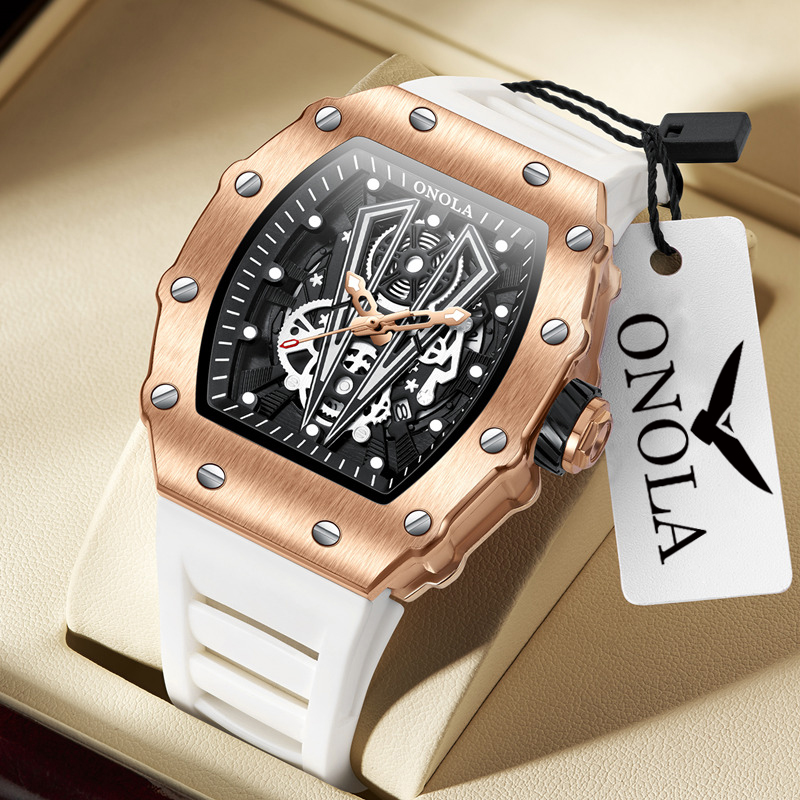 Luxury Watch Magazine - Zegarek męski ONOLA 3826, sportowy, luksusowy,