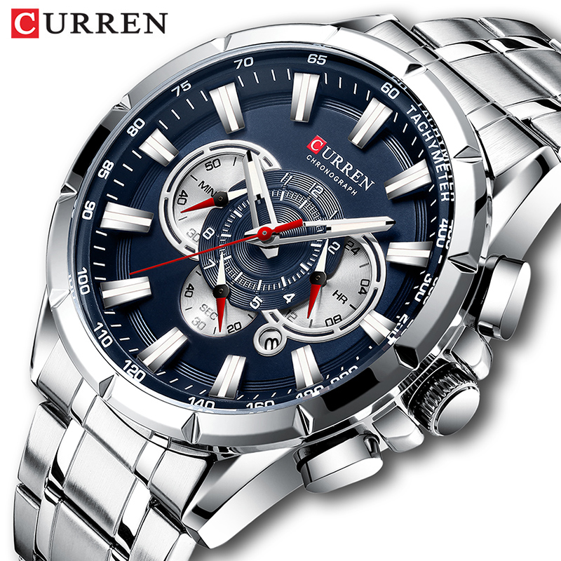 Luxury Watch Magazine - CURREN zegarek na rękę mężczyźni wodoodporny