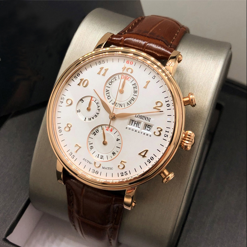 Luxury Watch German - Męskie zegarki szwajcaria LOBINNI luksusowa marka