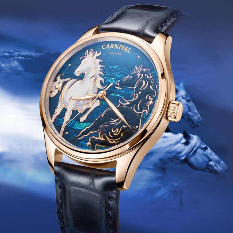 Zodiac Luxury Watch - Zegarek męski Carnival Brand Fashion Zodiac