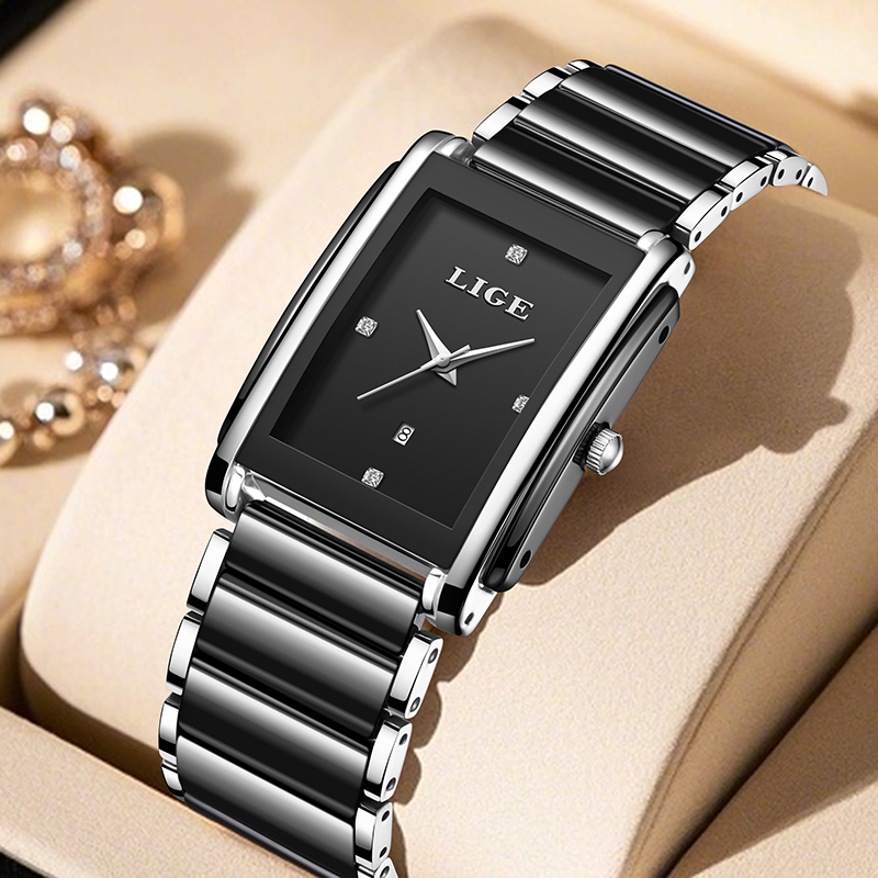 Luxury Watch Display Case - LIGE Nowe Luksusowe Zegarki Damskie Eleganckie