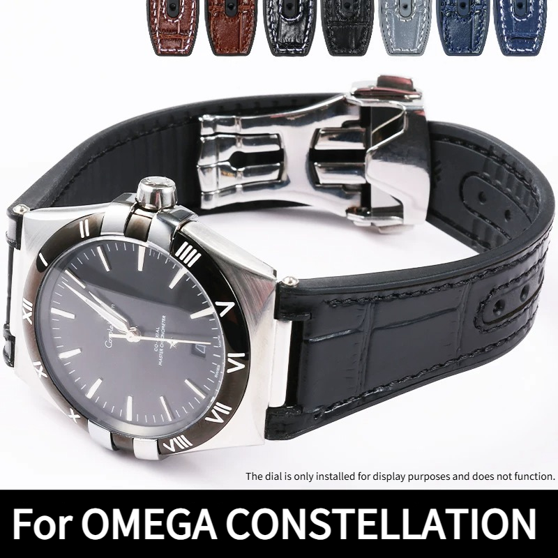 Omega Watch Constellation - Pasek do zegarka ze skóry naturalnej