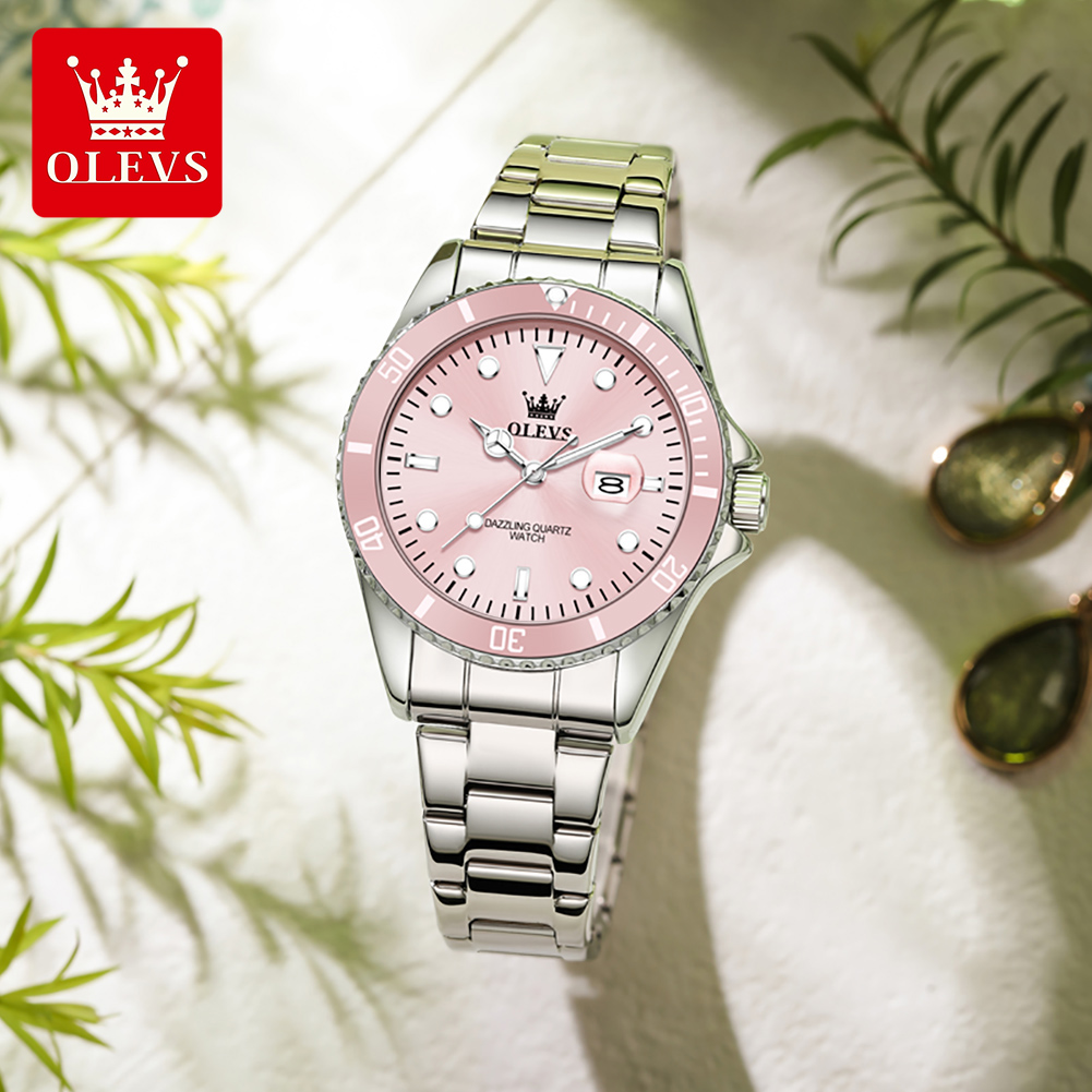 Luxury Watch Brand For Women - OLEVS Luksusowe damskie zegarki kwarcowe, stalowa