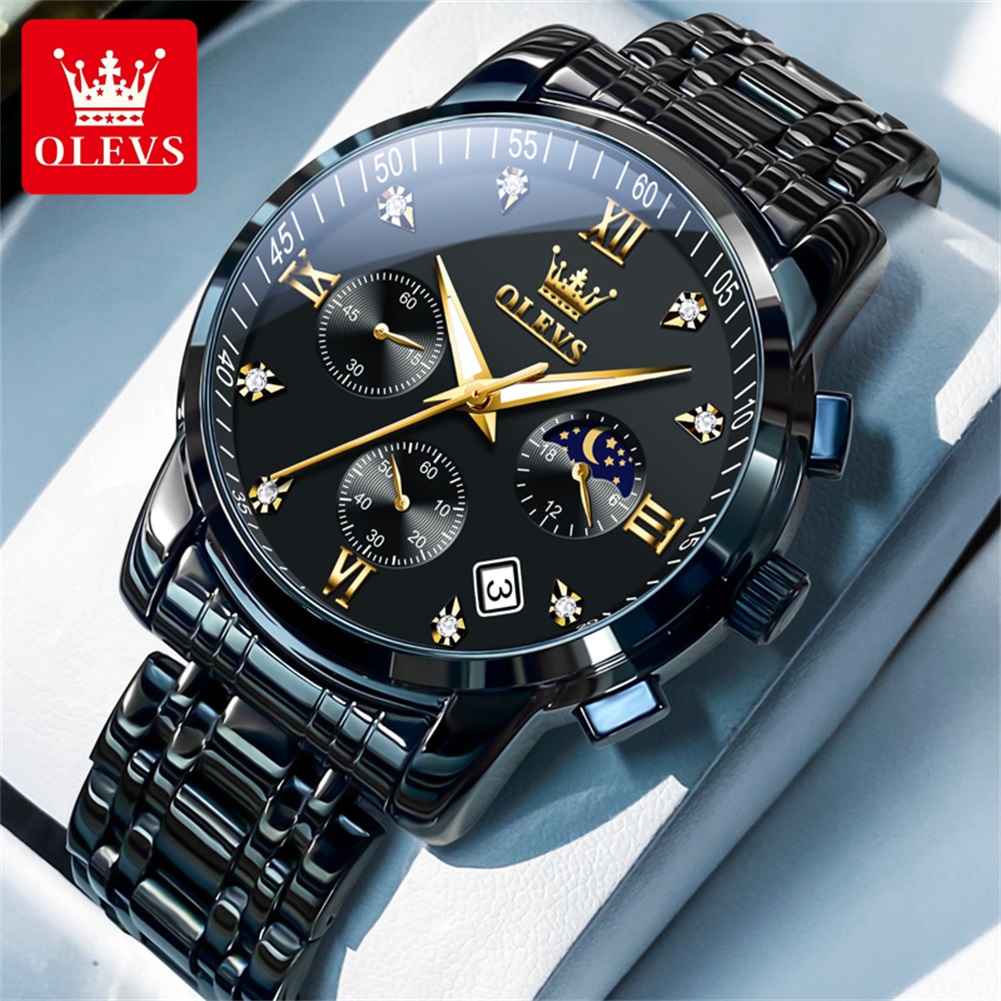 Luxury Watch Business - OLEVS Popularne męskie zegarki ze stali