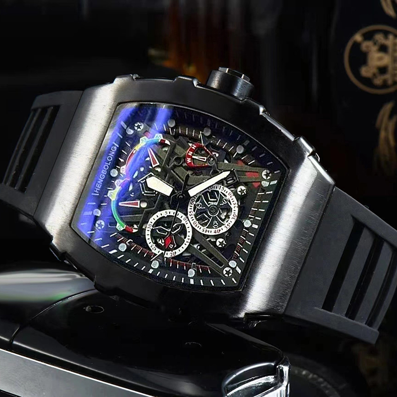 Luxury Watch Trading - Zegarek męski z dużą tarczą, kwarcowy,