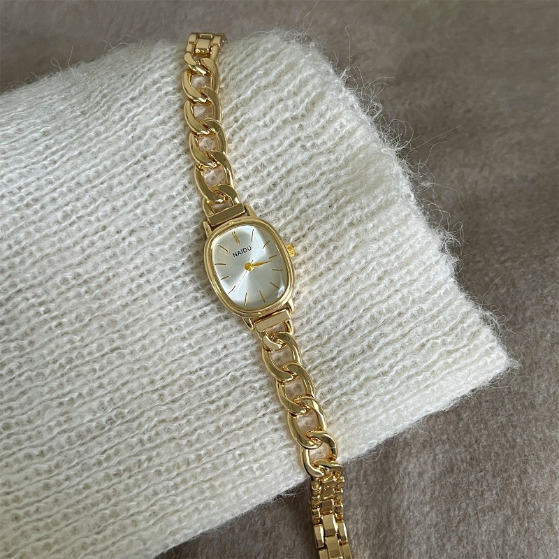 Luxury Watch Brand For Women - Damski zegarek kwarcowy z owalną tarczą,