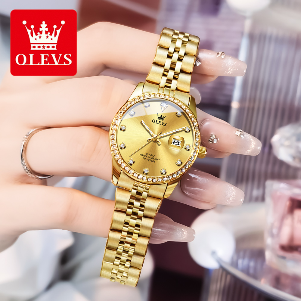 Luxury Watch Top 10 - OLEVS Luksusowy Elegancki Zegarek Damski Wodoodporny