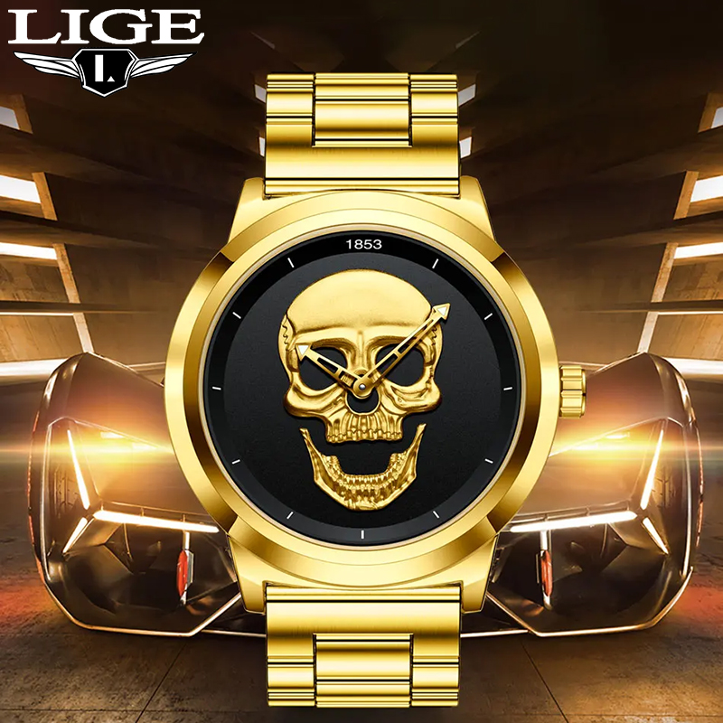 Luxury Watch Holder For Men - LIGE Top luksusowa marka kwarcowy zegarek