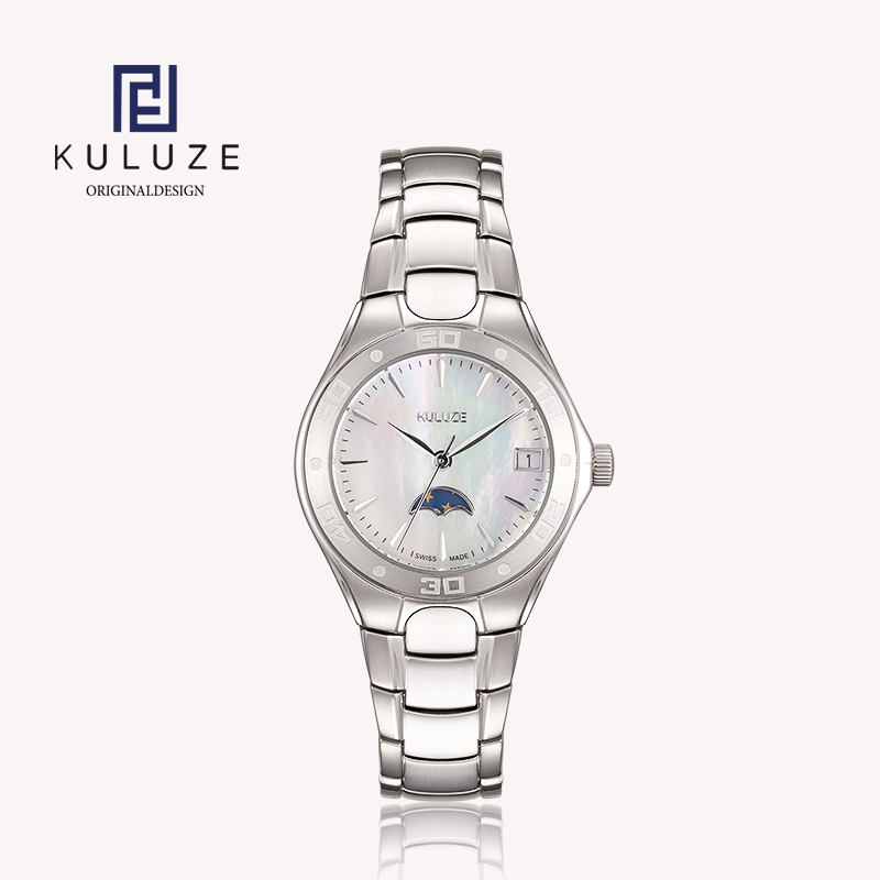 Luxury Watch Brand For Women - KULUZE tytanu zegarek dla kobiet szwajcarski