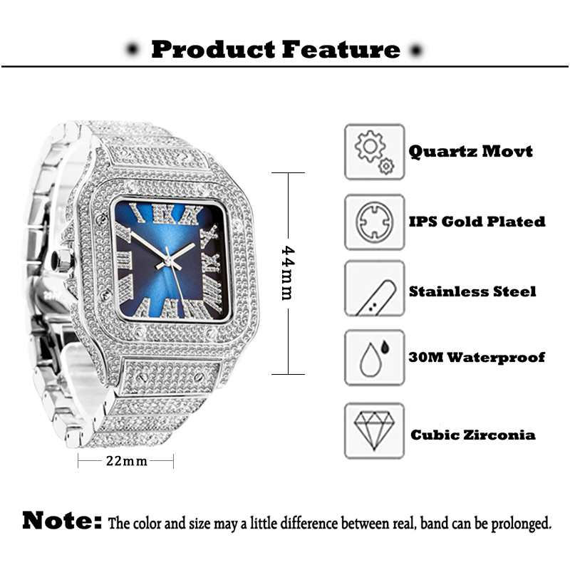 MISSFOX męskie zegarki Hip Hop – Luxury Watch Top 10 recenzja i cena