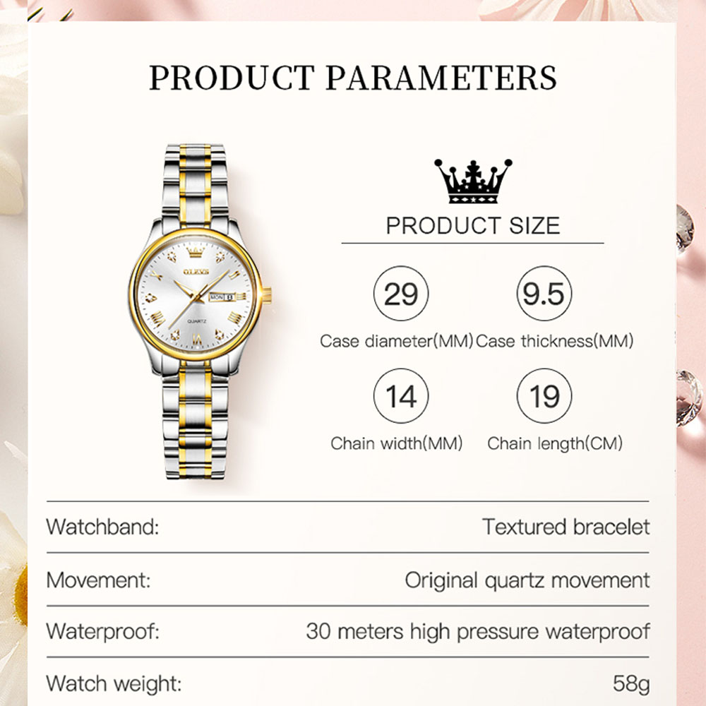 OLEVS 5563 nowych moda damski  – Luxury Watch Brand For Women recenzja i cena