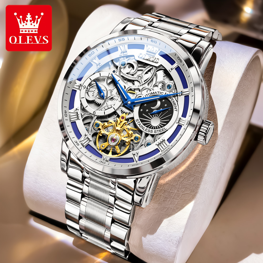 OLEVS 6670 Oryginalny Męski Ze – Luxury Watch Moon Phase recenzja i cena