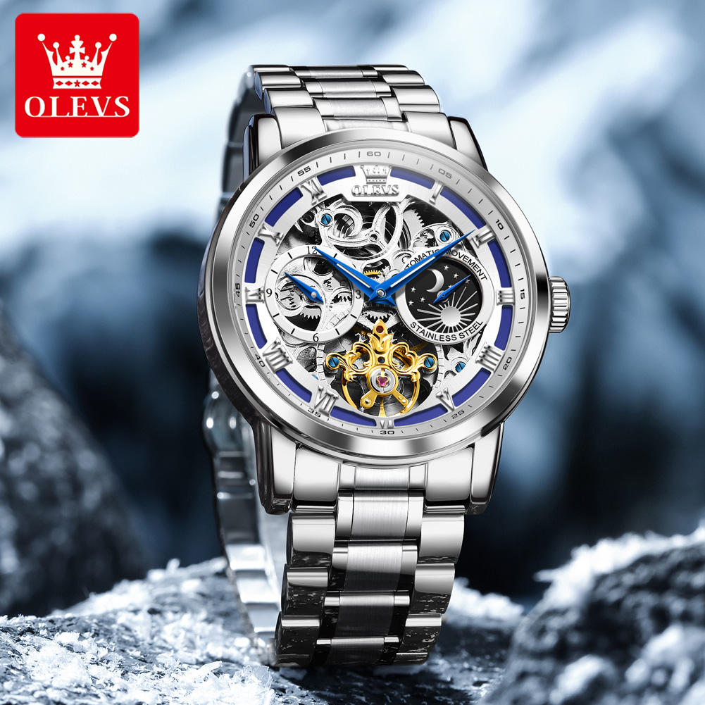 OLEVS 6670 Oryginalny Męski Ze – Luxury Watch Moon Phase recenzja i cena