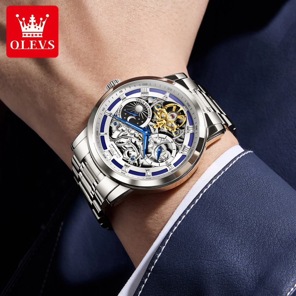 OLEVS 6670 Oryginalny Męski Ze – Luxury Watch Moon Phase recenzja i cena