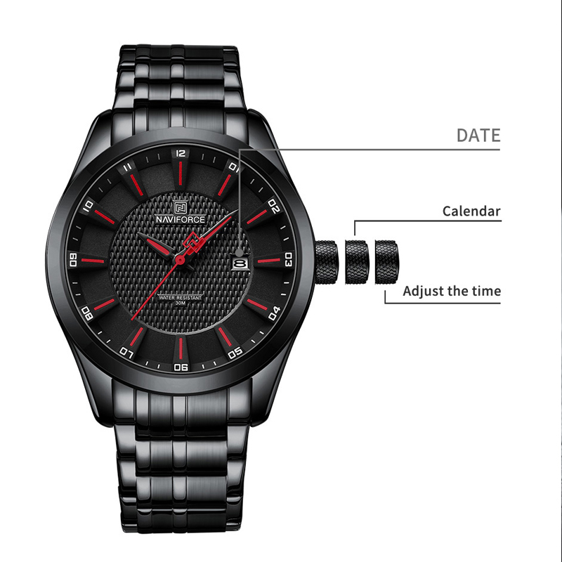 Zegarek kwarcowy męski NAVIFOR – Luxury Watch Trading recenzja i cena