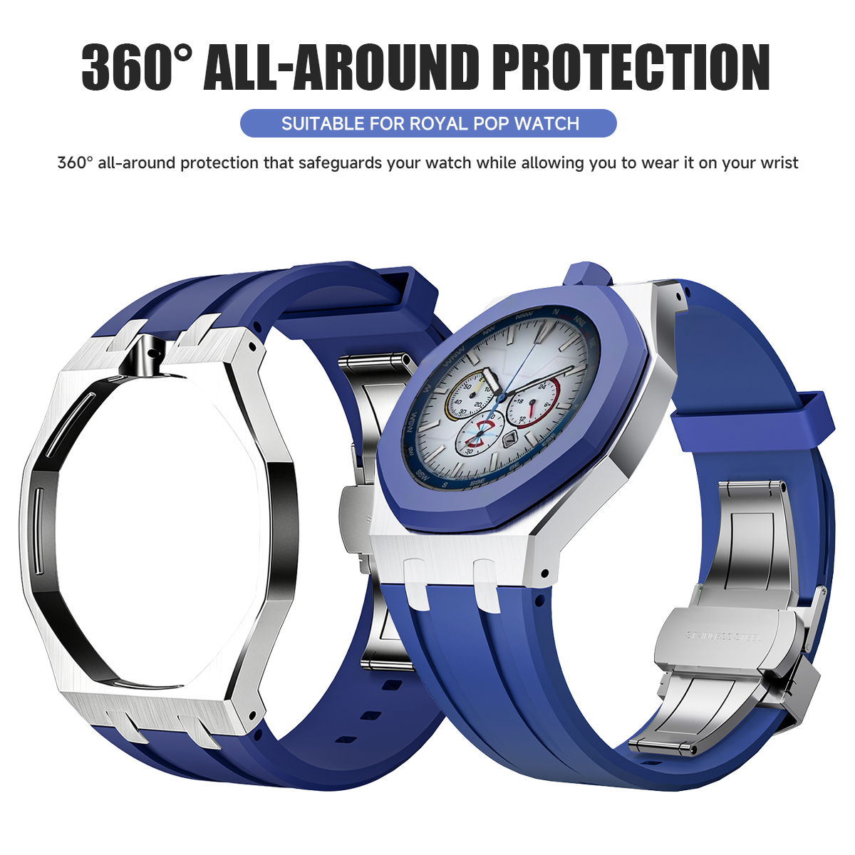 Luksusowy metalowo-silikonowy  – Luxury Watch Ap recenzja i cena