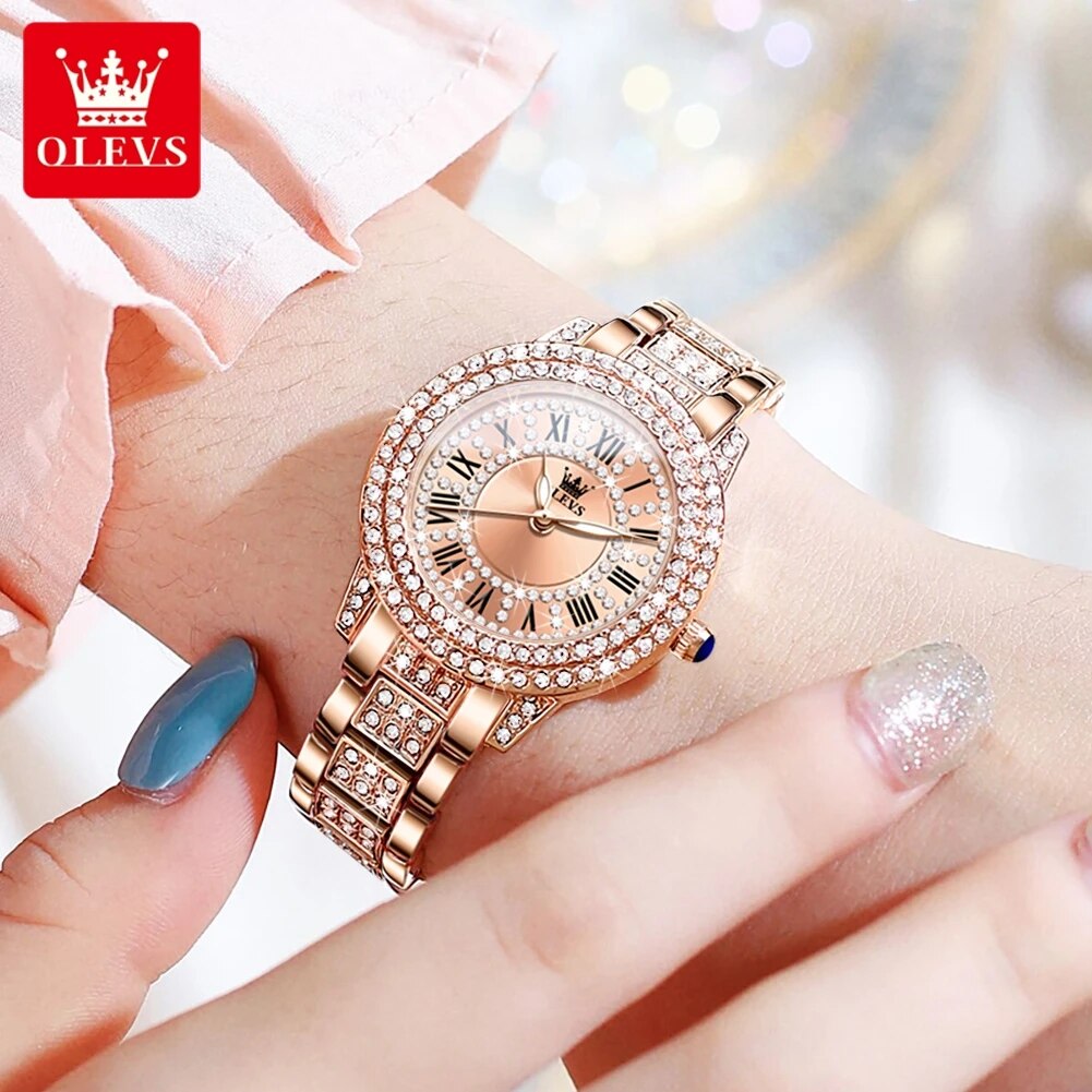 OLEVS 9943 luksusowy cały diam – Luxury Watch For Sale recenzja i cena
