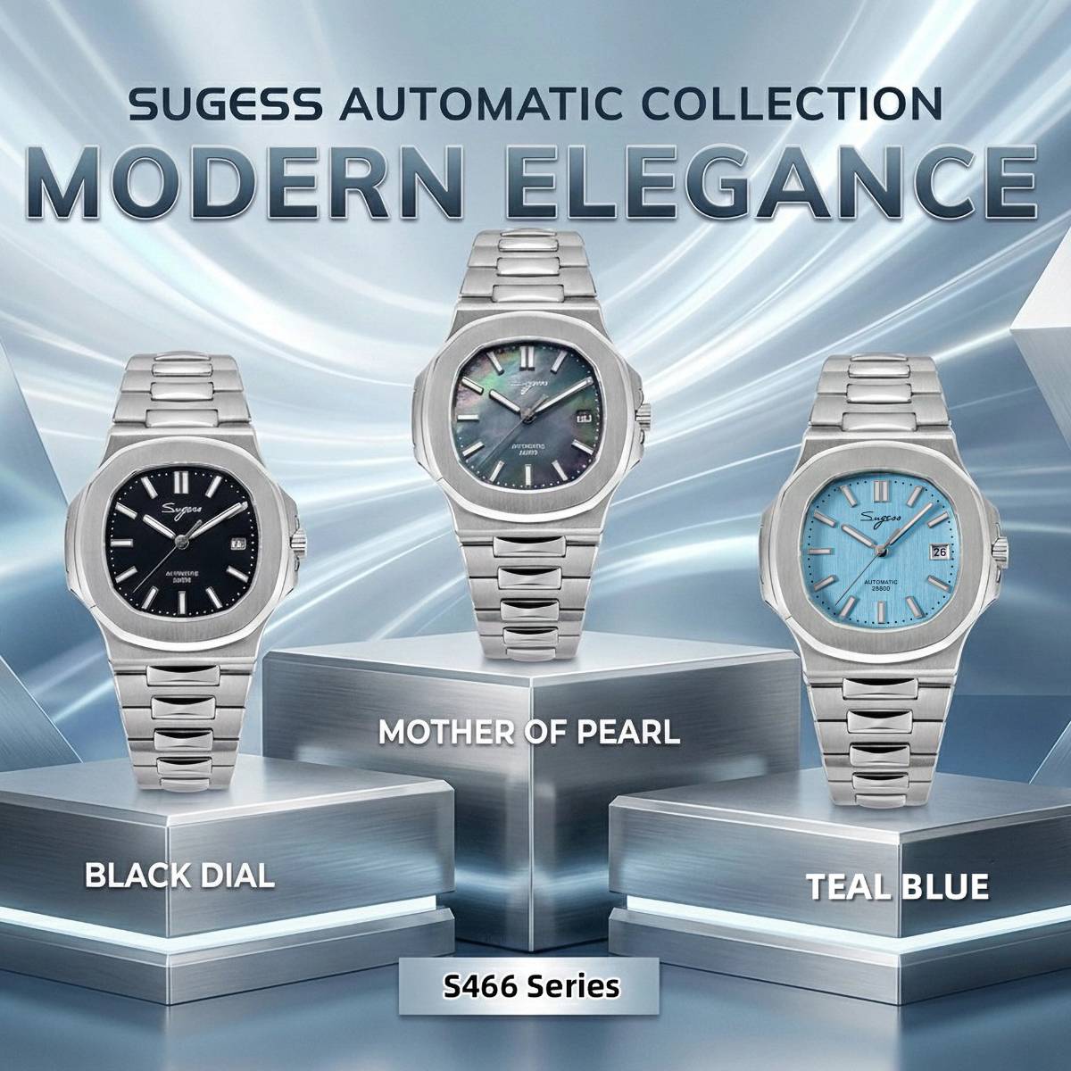 Zegarek męski Sugess, automaty – Cartier Watch Santos recenzja i cena