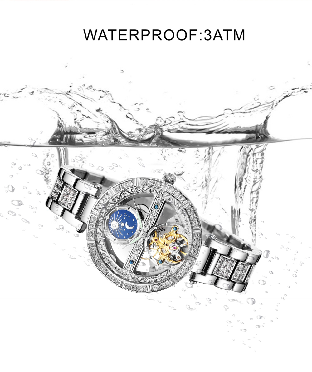 Luksusowy damski wodoodporny s – Luxury Watch Moon Phase recenzja i cena