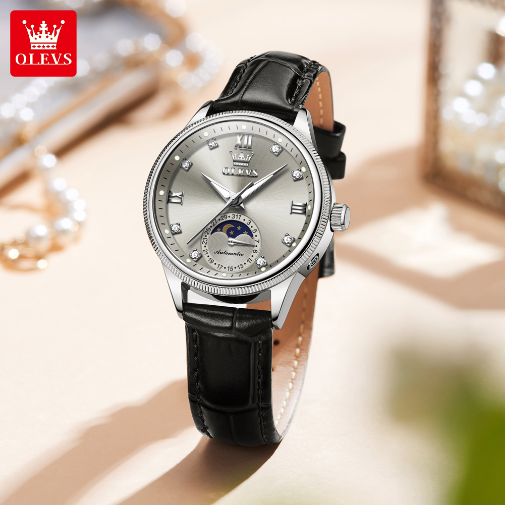 Zegarki damskie OLEVS z fazami – Luxury Watch Moon Phase recenzja i cena