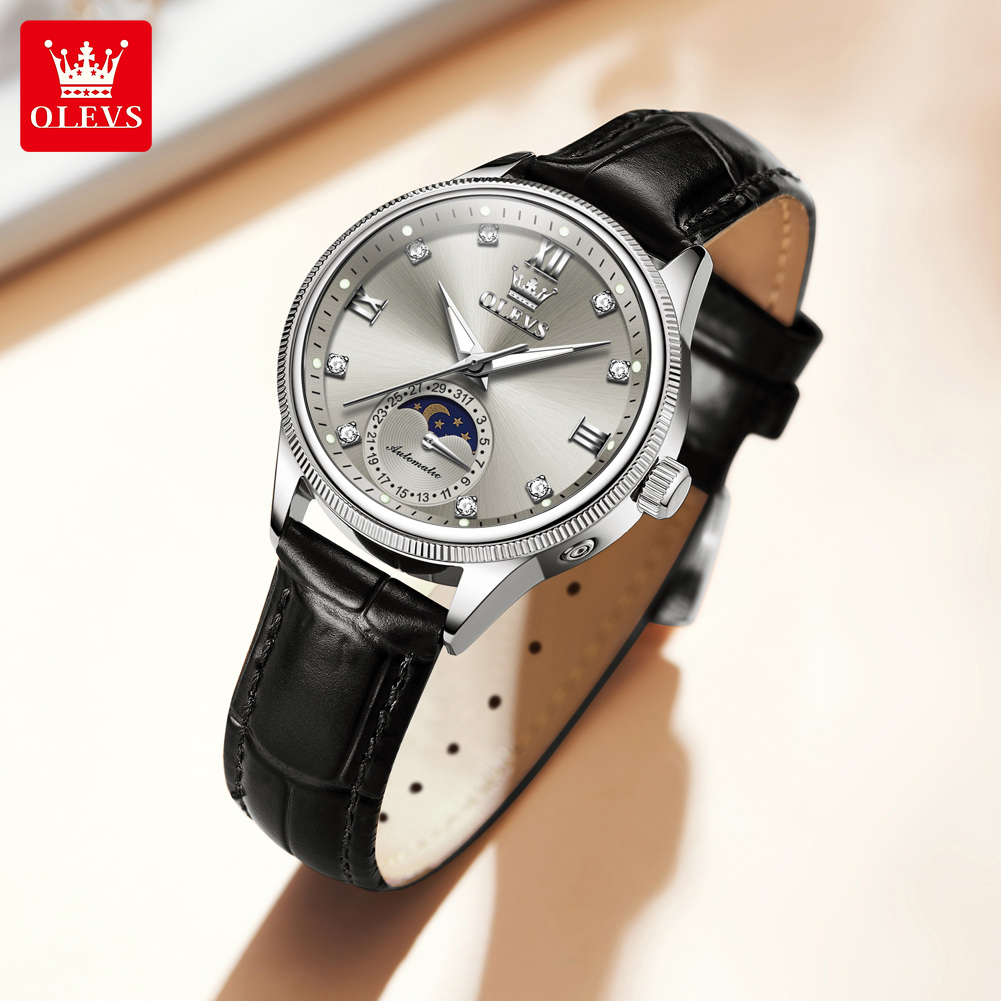 Zegarki damskie OLEVS z fazami – Luxury Watch Moon Phase recenzja i cena