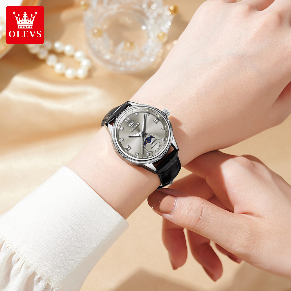 Zegarki damskie OLEVS z fazami – Luxury Watch Moon Phase recenzja i cena
