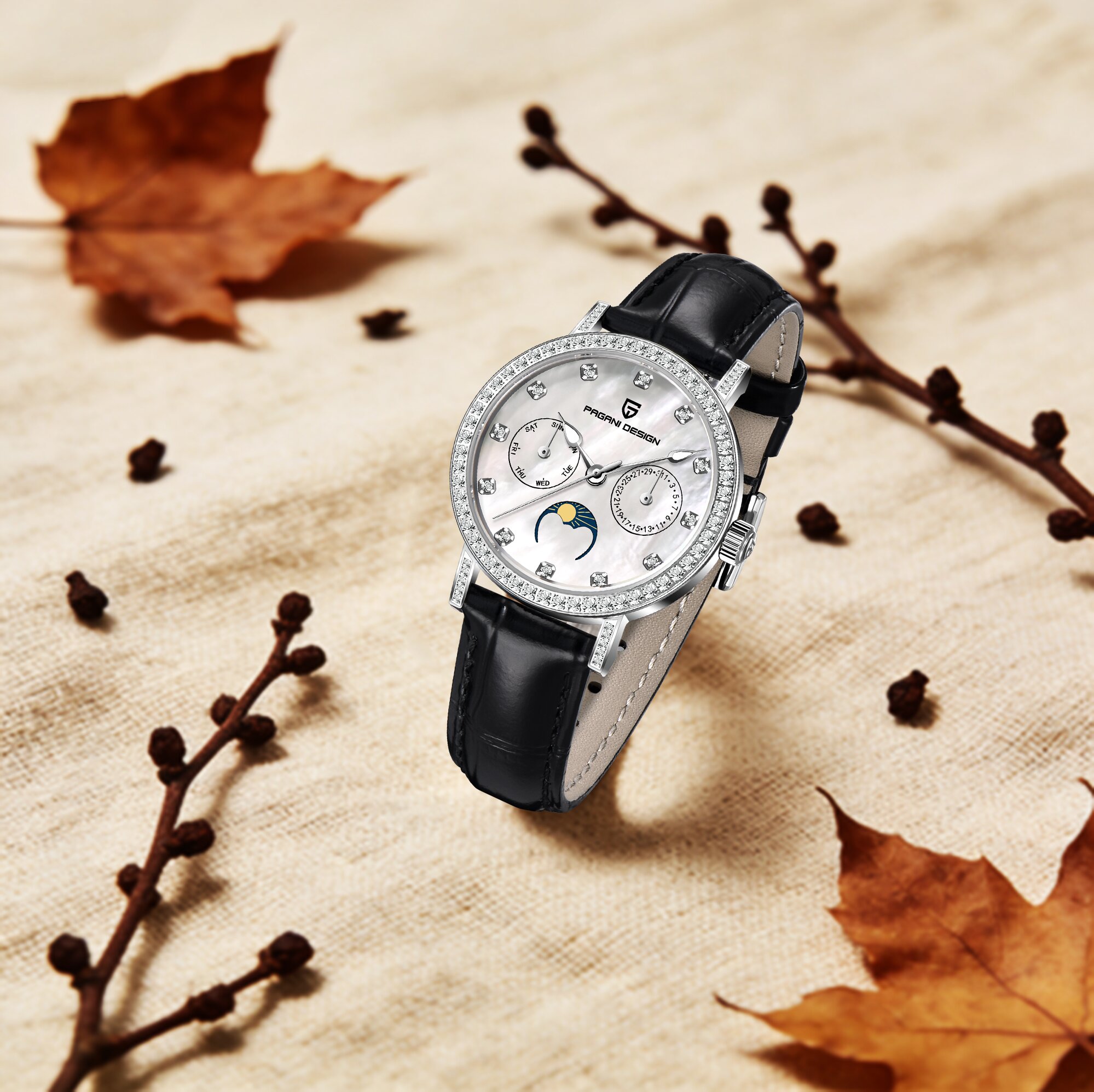 Zegarek damski PAGANI DESIGN E – Luxury Watch Moon Phase recenzja i cena