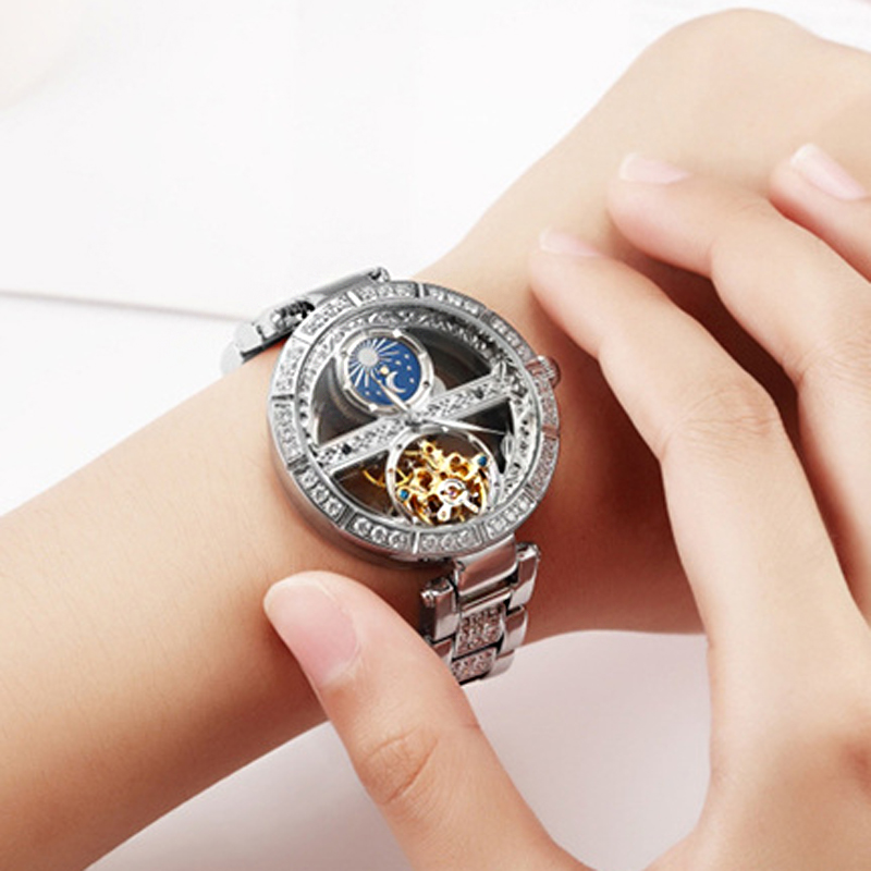 Zegarek damski automatyczny da – Luxury Watch Moon Phase recenzja i cena