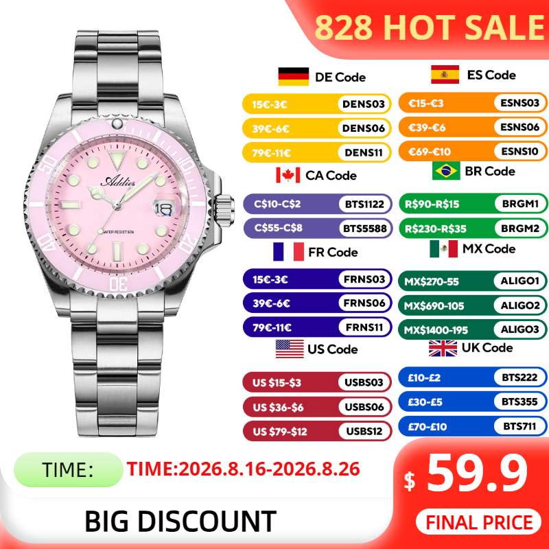ADDIES 36mm 50m Wodoodporne Ze – Luxury Watch Brand For Women recenzja i cena