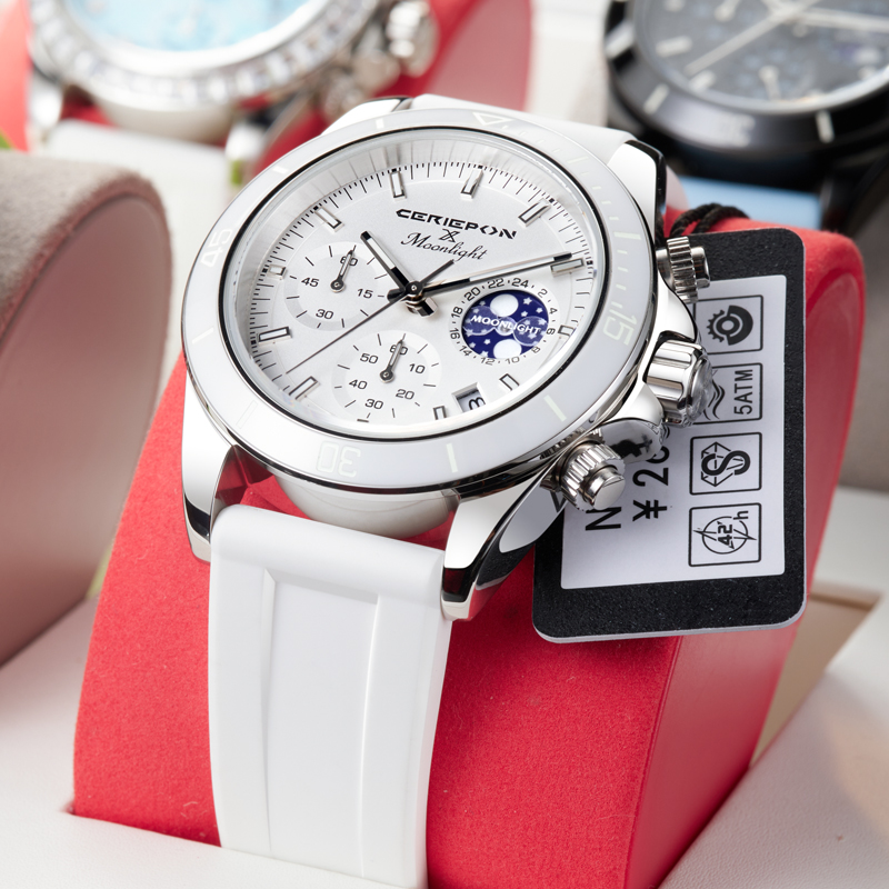 Luksusowy damski zegarek kwarc – Luxury Watch Moon Phase recenzja i cena