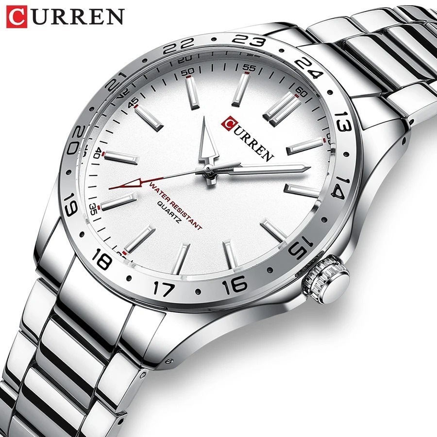 CURREN 8452 Srebrno-Biały Prez – Luxury Watch Audemars Piguet recenzja i cena