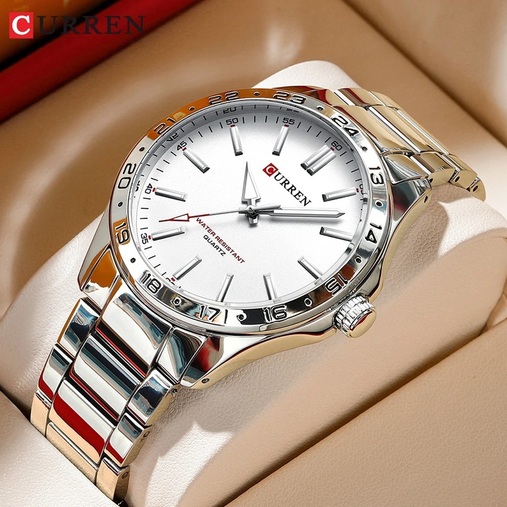 CURREN 8452 Srebrno-Biały Prez – Luxury Watch Audemars Piguet recenzja i cena