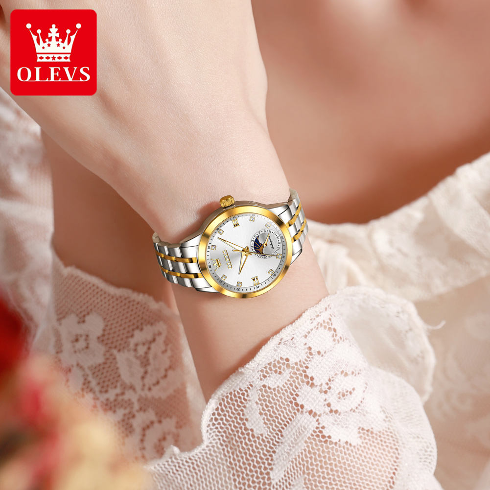 OLEVS 7041 Elegance Moon Phase – Luxury Watch Moon Phase recenzja i cena