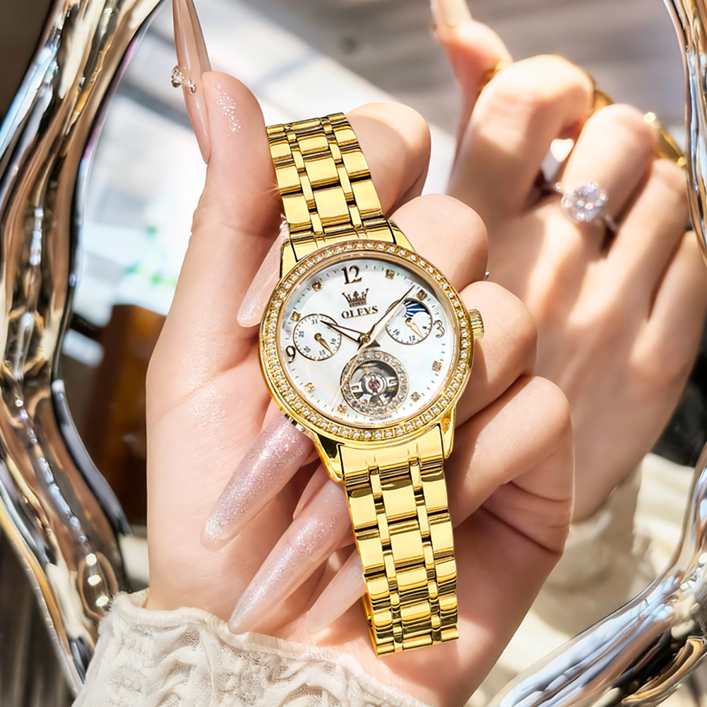 OLEVS 6750 Automatyczny Zegare – Luxury Watch Moon Phase recenzja i cena