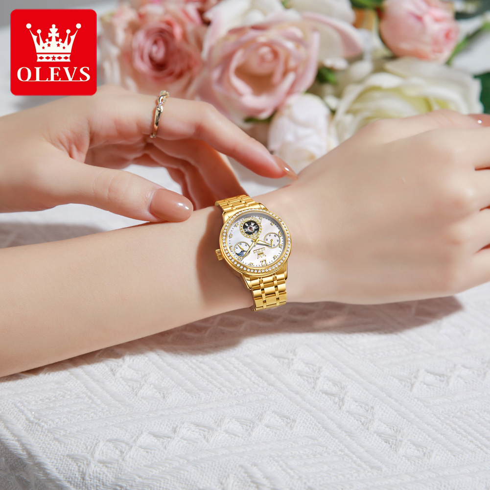 OLEVS 6750 Automatyczny Zegare – Luxury Watch Moon Phase recenzja i cena