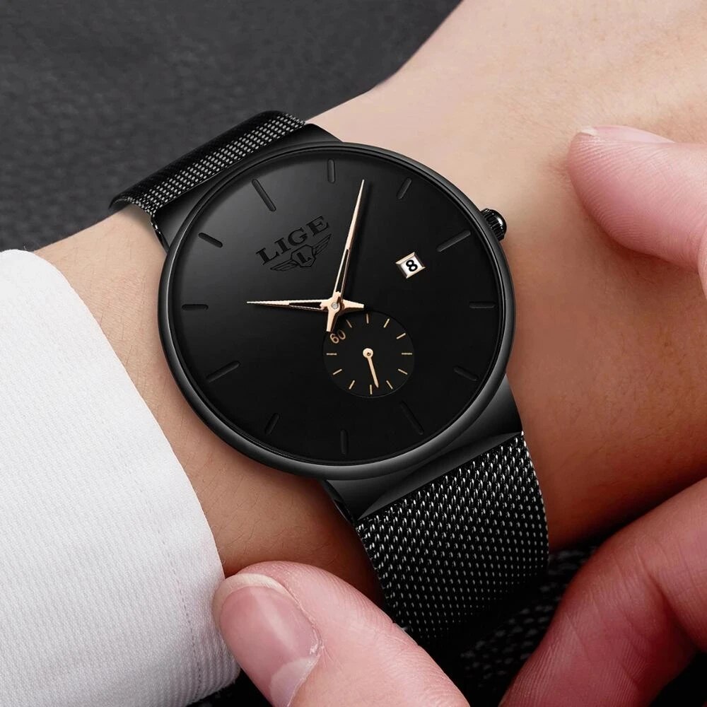 LIGE modne męskie zegarki Top  – Luxury Watch Top 10 recenzja i cena