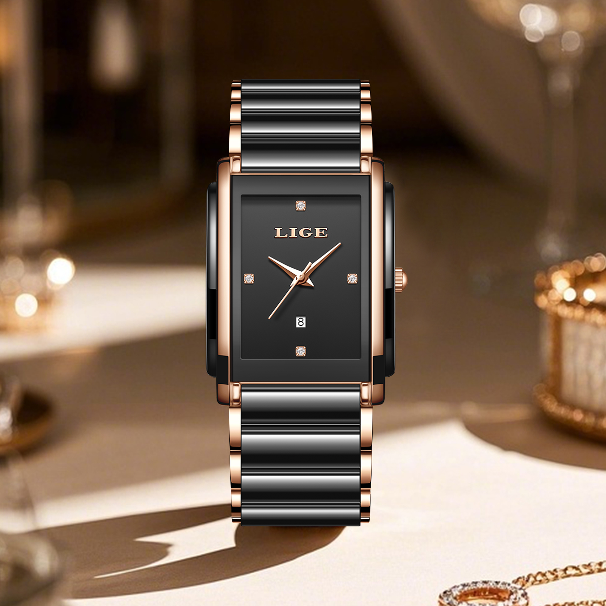 Zegarki damskie LIGE Fashion E – Luxury Watch Display Case recenzja i cena