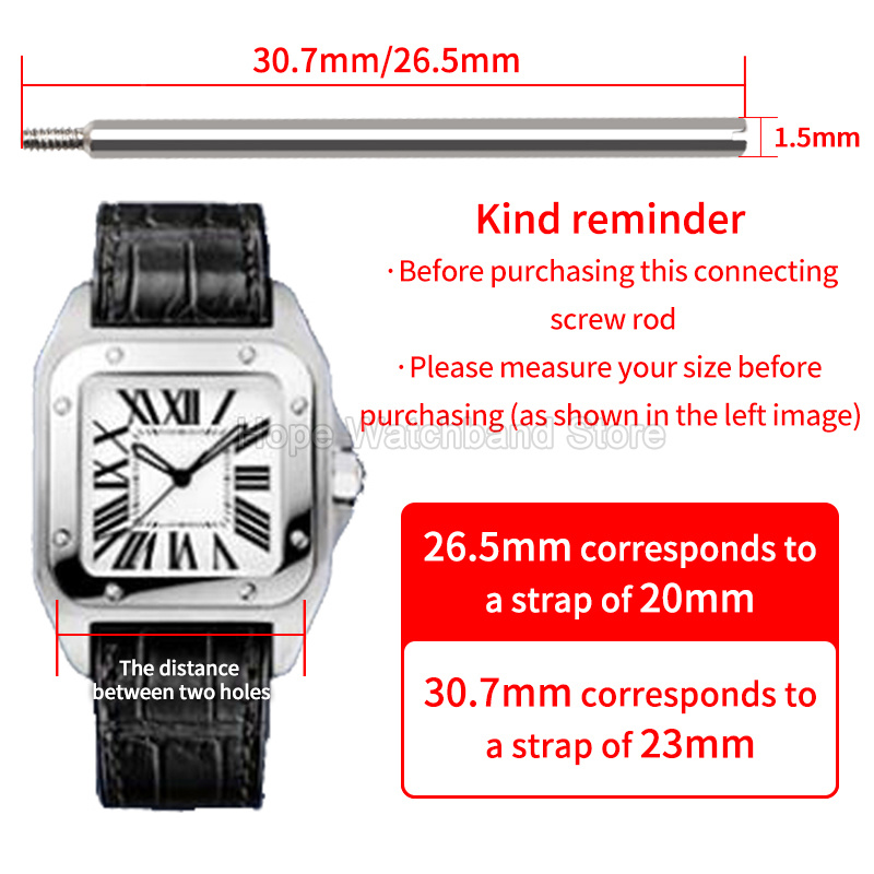 Śruba łącząca pasek do zegarka – Cartier Watch Santos recenzja i cena