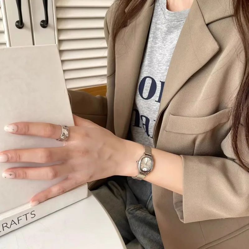 Mała owalna tarcza Zielony zeg – Luxury Watch Brand For Women recenzja i cena