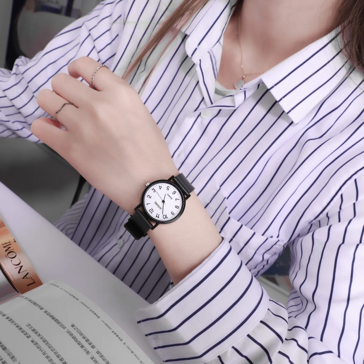 Prosty czarny zegarek kwarcowy – Luxury Watch For Sale recenzja i cena